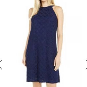 NWT Lilly Rayanne Navy Lace Dress